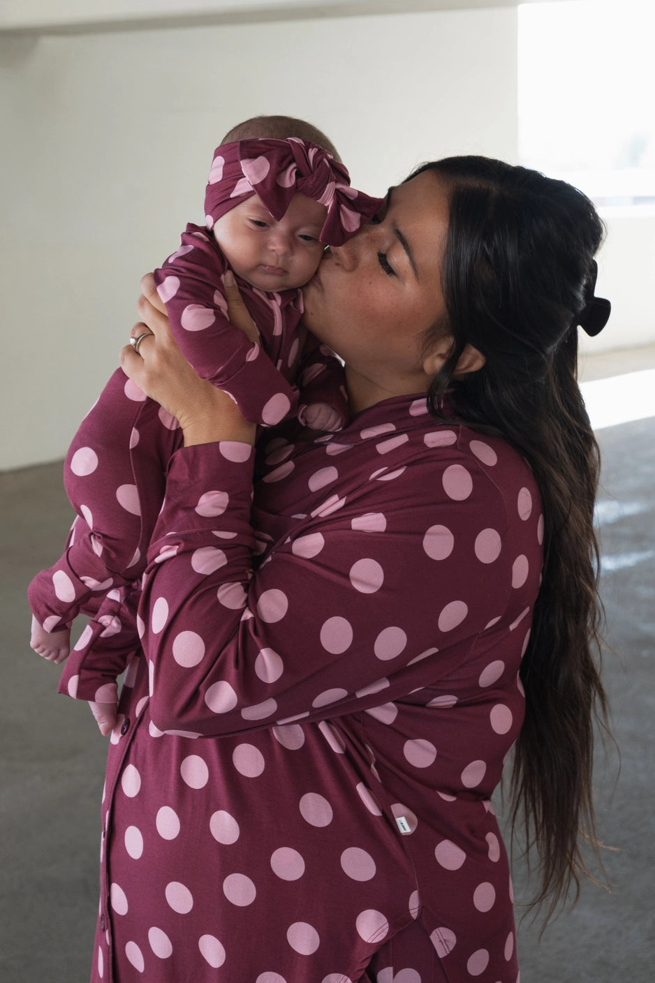 Forever French Baby Women's Bamboo Button-up Lounge Set | Heather Rose Dot