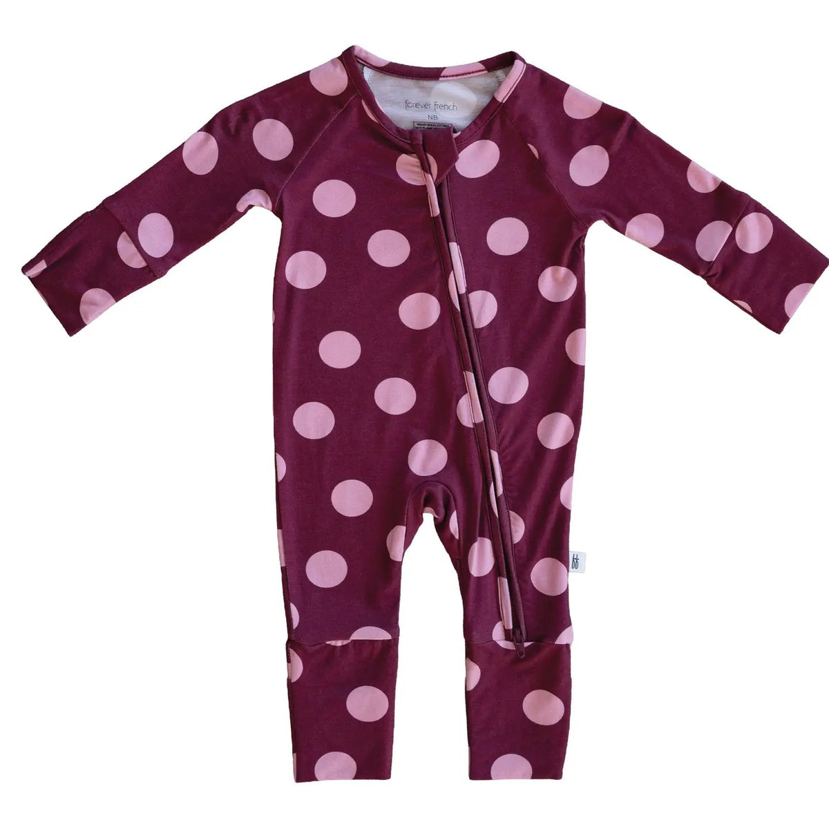 Forever French Bamboo Zip Pajamas | Heather Rose Dot