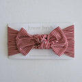 Forever French Bamboo Head Wrap | Peppermint Stripe Ribbed
