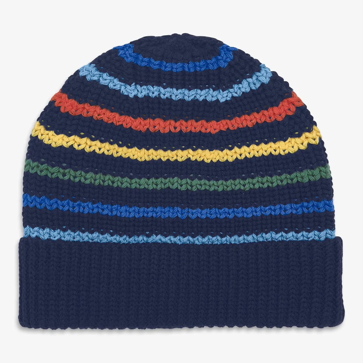 Primary Baby Knit Beanie in Multi-Stripe (12-24 months)