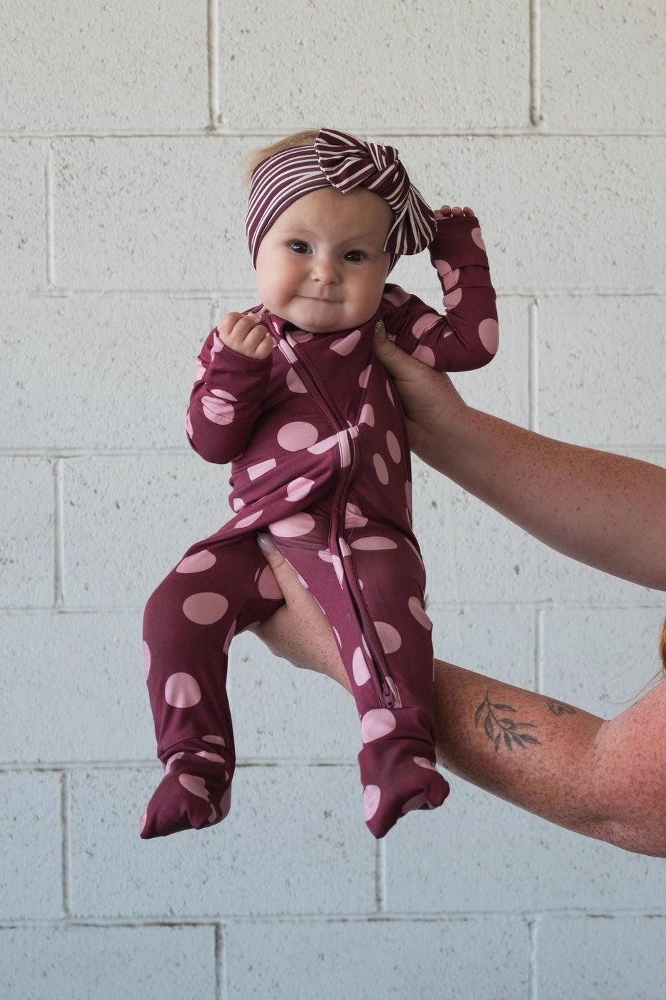 Forever French Bamboo Zip Pajamas | Heather Rose Dot