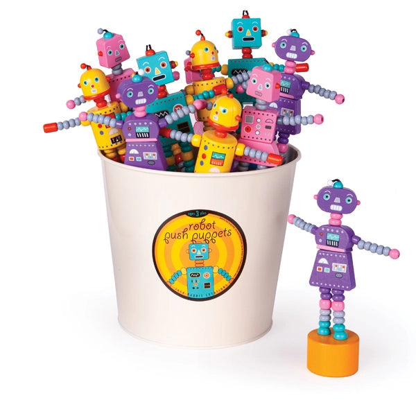 Jack Rabbit Creations Retro Robot Push Puppets