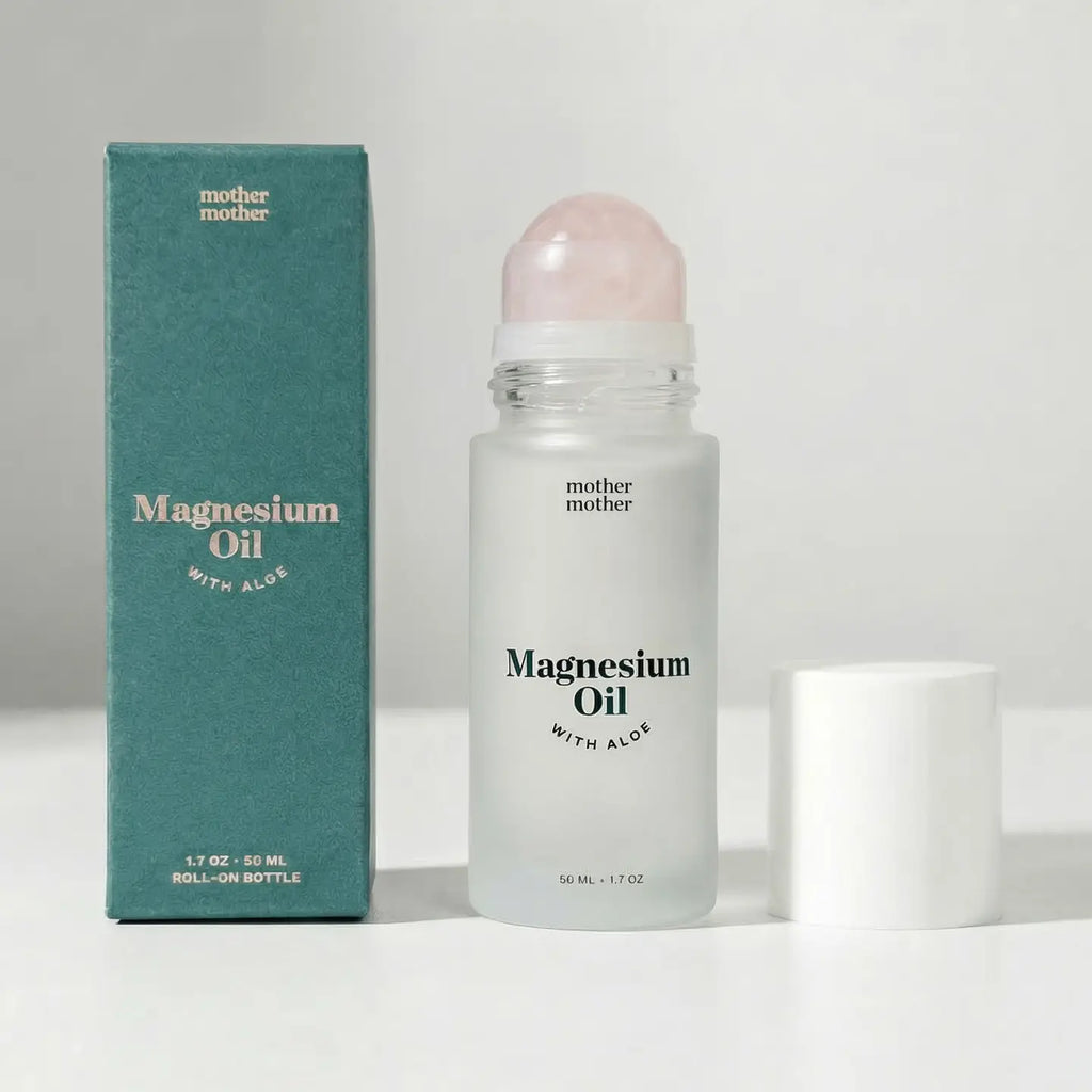 Mother Mother Magnesium Oil + Aloe, Rose Quartz Roller