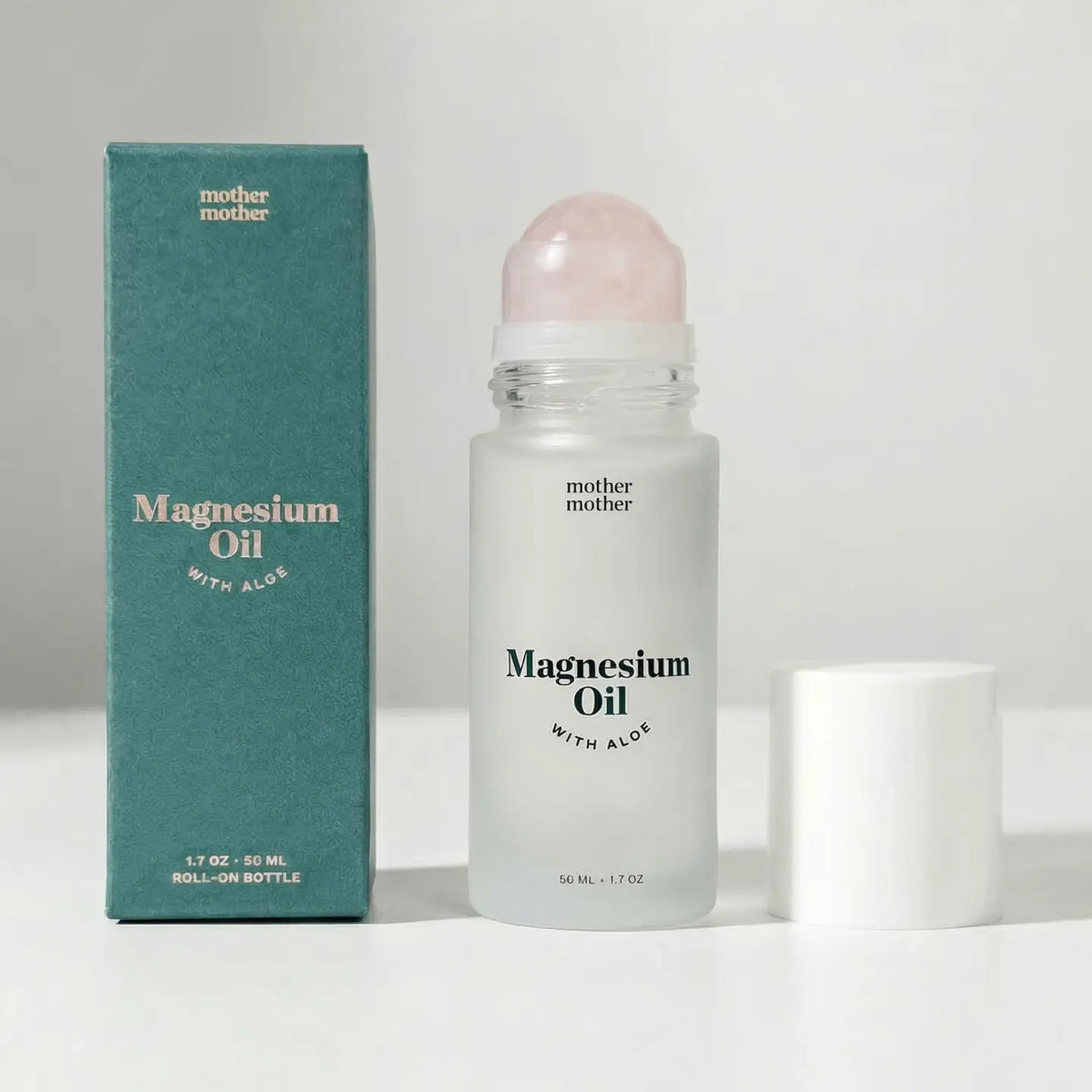 Mother Mother Magnesium Oil + Aloe, Rose Quartz Roller