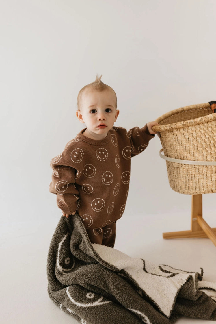 Forever French Plush Blanket | Sage Yin Yang