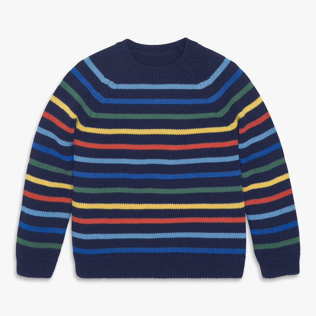 Primary Kids Sweater in Multi-Stripe