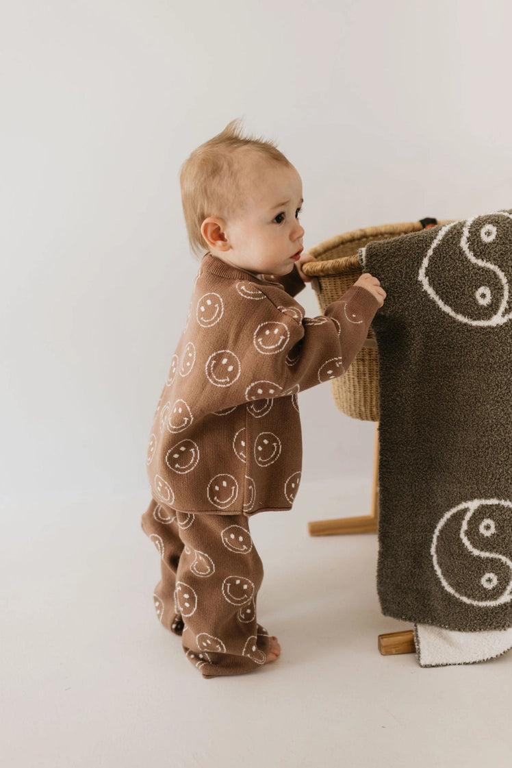 Forever French Plush Blanket | Sage Yin Yang