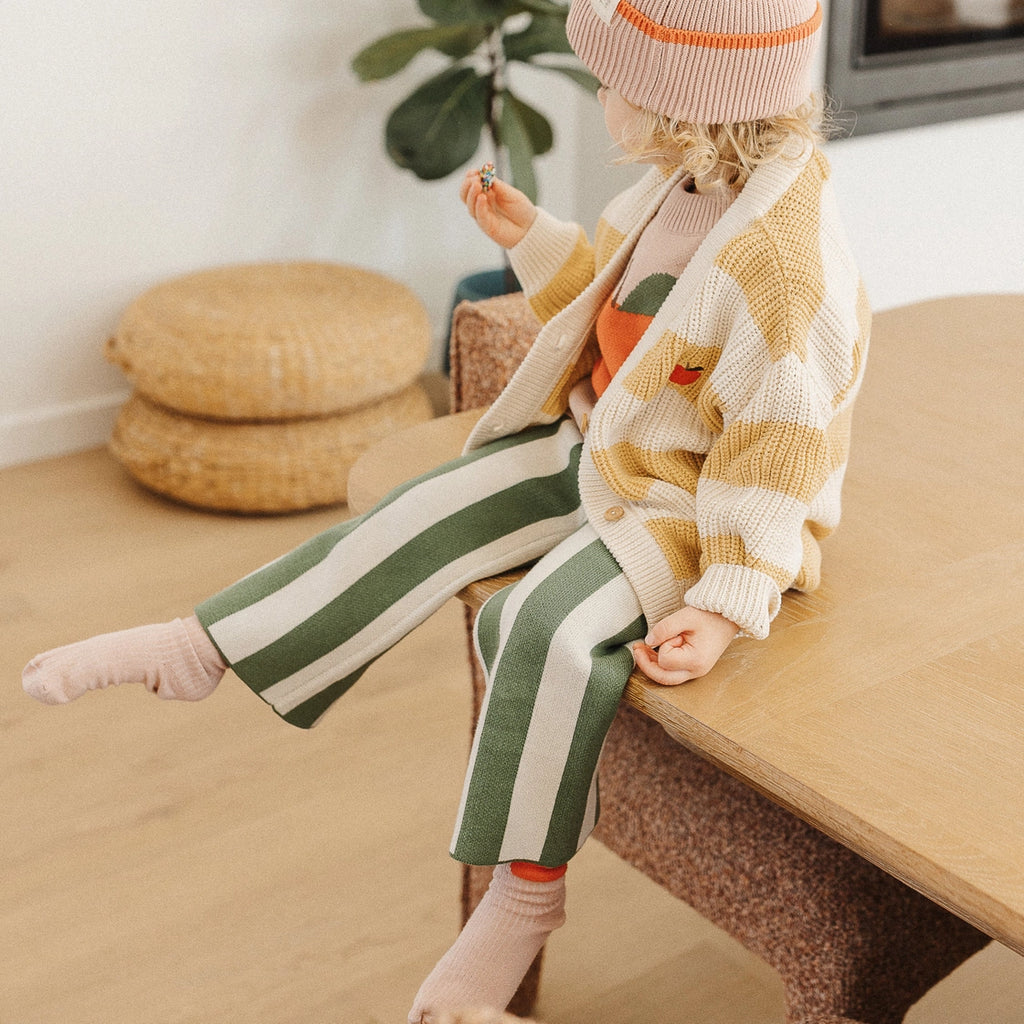 The Rest Organic Knit Clover Stripe Pants