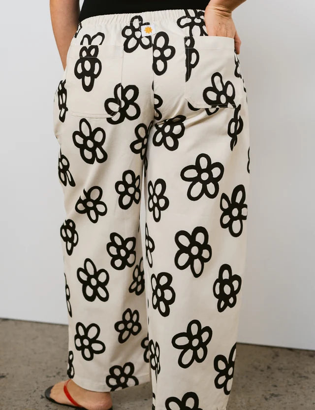 PREORDER: Sonny Label Mumza Twill Pants in Flowerz
