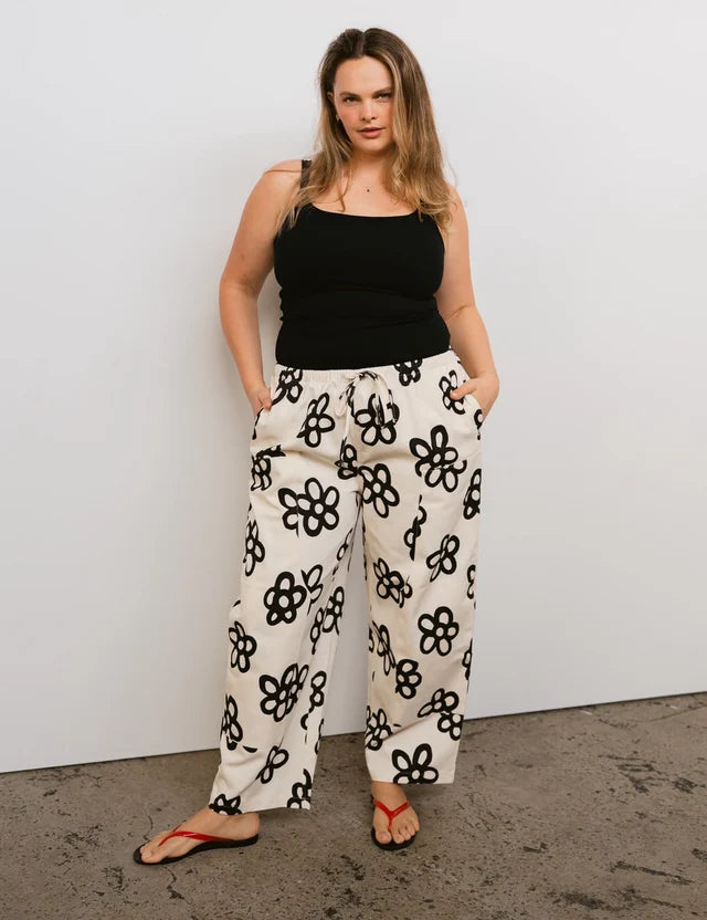 PREORDER: Sonny Label Mumza Twill Pants in Flowerz