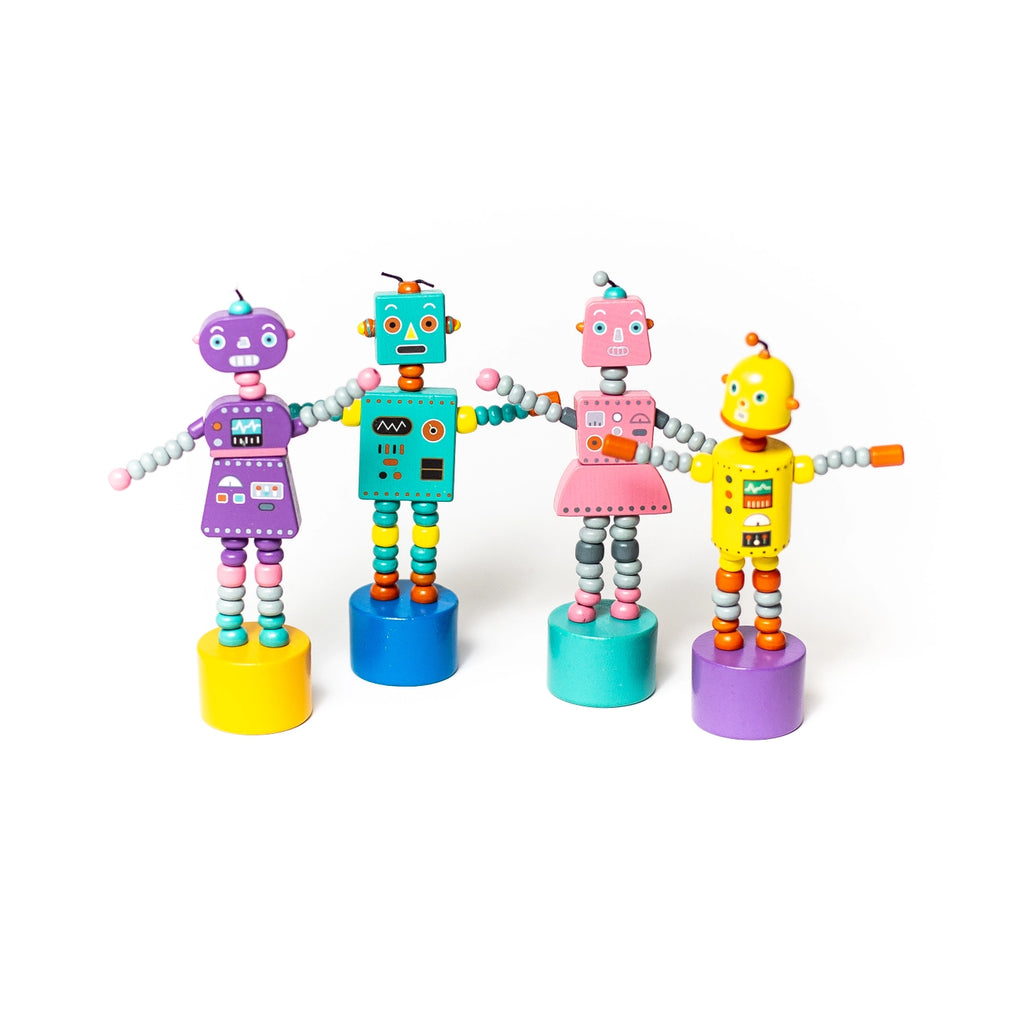 Jack Rabbit Creations Retro Robot Push Puppets