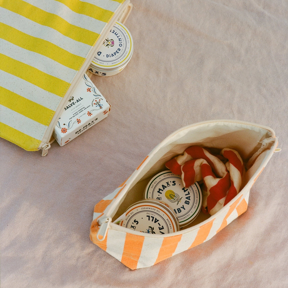 Dr. Max's Organic Cotton Zipper Bags