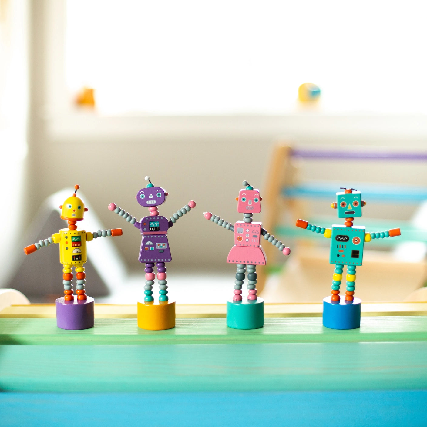 Jack Rabbit Creations Retro Robot Push Puppets